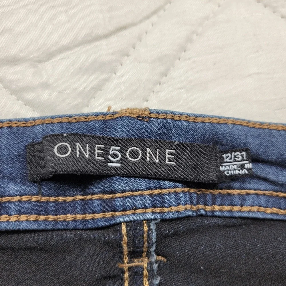 One 5 One Bootcut blue jeans size 12 w/ adj waist